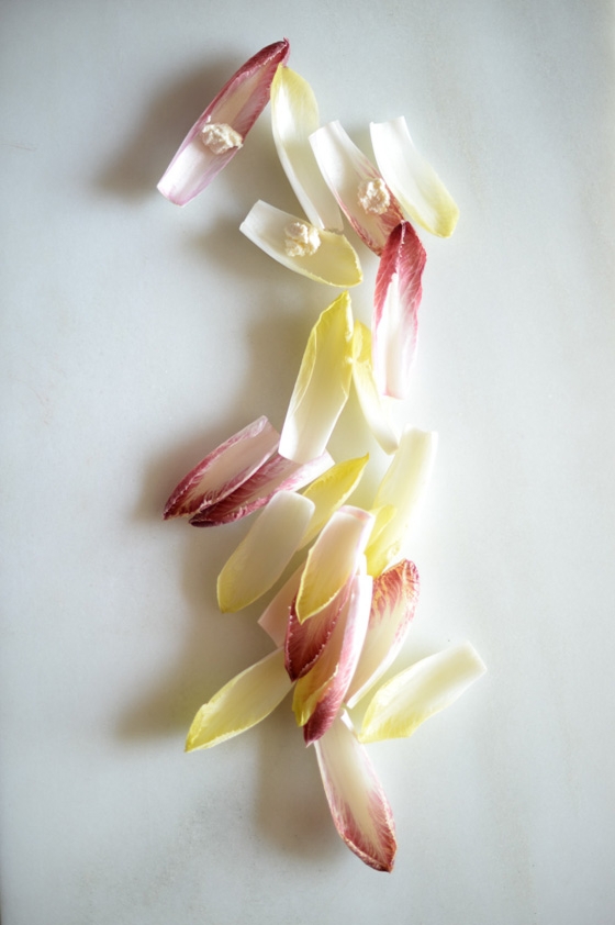 6 Endive Leaves and ½ Oz Reduced-fat Feta Cheese - 49 Calories