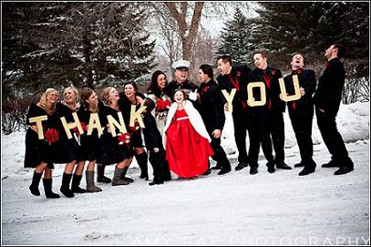 Snowy Military Wedding...