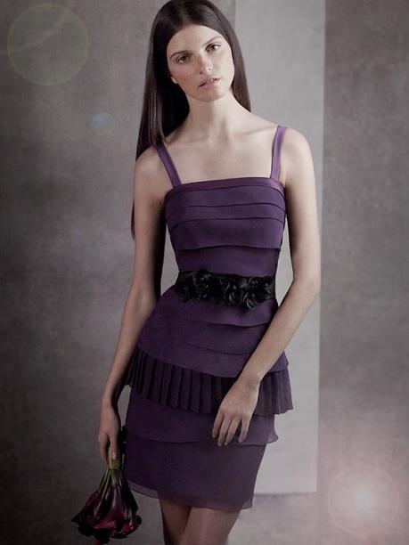 Tiered Crinkle Chiffon Dress...