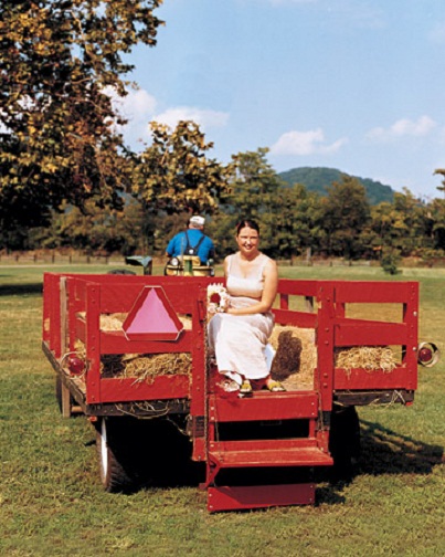 Hayride Wedding Entrance...