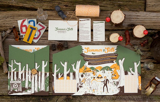 Offbeat Rustic Wedding Invitation...