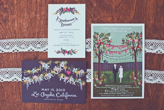 Vintage Rustic Wedding Invitation...