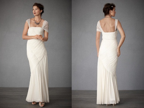 BHLDN Draped Goddess Wedding Dress...