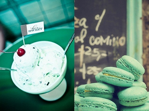 Mint Green Wedding Dessert Table...