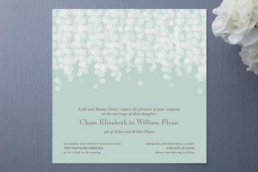 Mint Green Wedding Invitation...