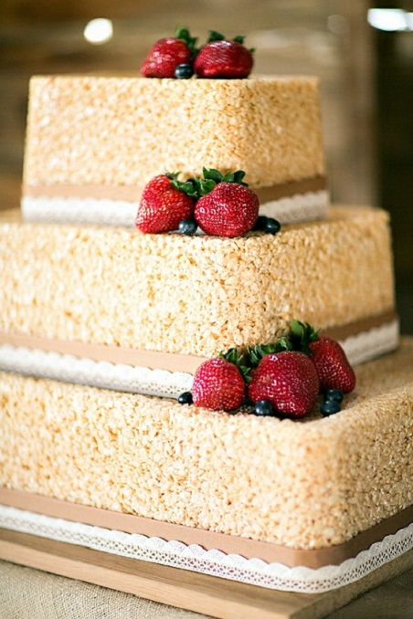 Rice Krispie Treat Wedding Cake...