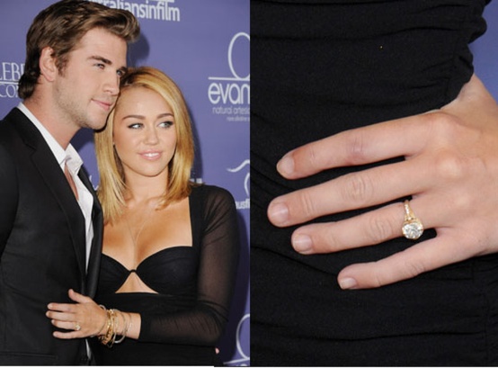 Miley Cyrus' Antique Diamond Ring...