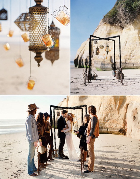 Bohemian Chic Wedding Ceremony...