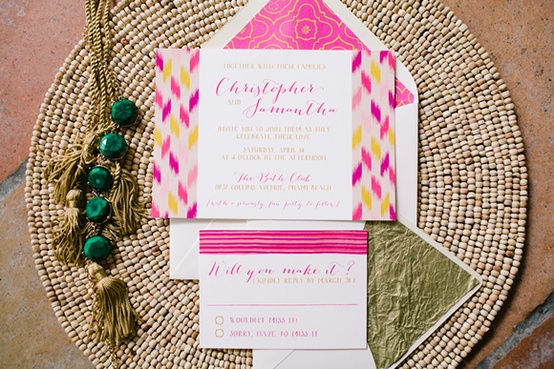 Bohemian Chic Wedding Invitation...