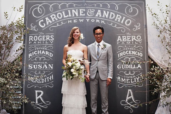 Chalkboard Wedding Altar...