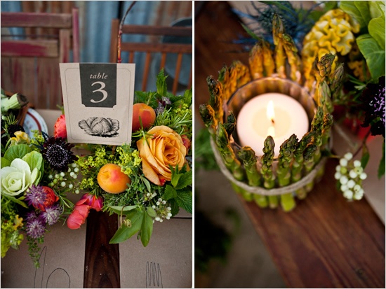 Foodie Themed Wedding Centerpiece...