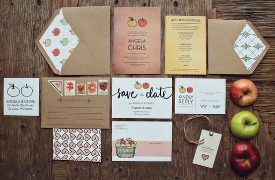 Foodie Themed Wedding Invitation...