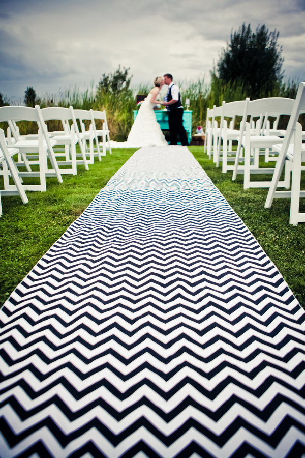 Chevron Themed Wedding Ceremony...