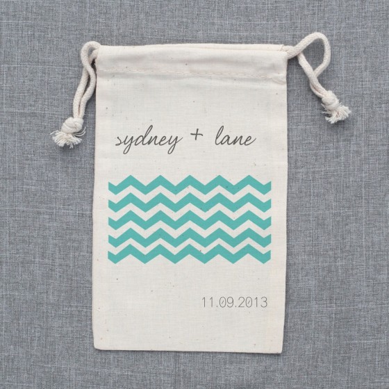 Chevron Themed Wedding Favor...