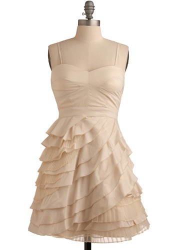 Ruffled Elopement Dress...