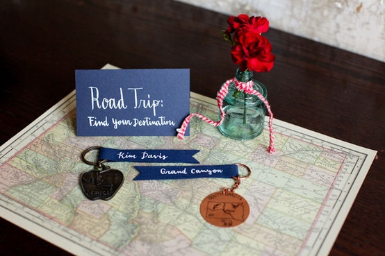 Travel Theme Wedding Favors...