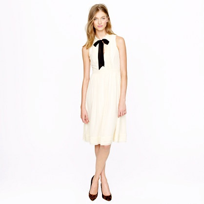 Swiss-Dot Chiffon Elopement Dress...