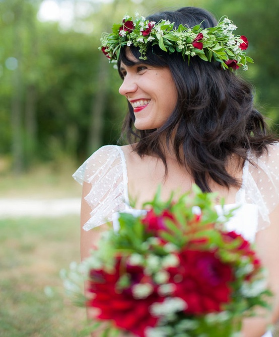 Matching Bridal Floral Crown...