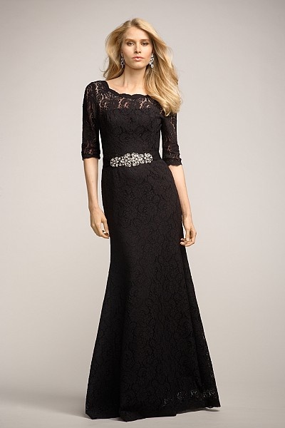 Lace Winter Bridesmaid Dress