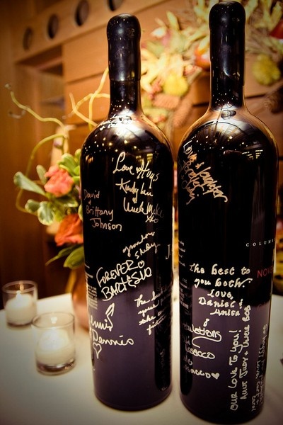 Wine Bottle Guestbook