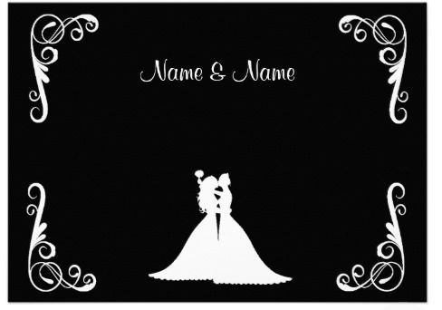 Bride and Bride Elegant Wedding Invitation