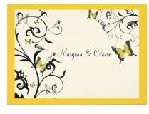 Butterflies and Birds Wedding Invitation