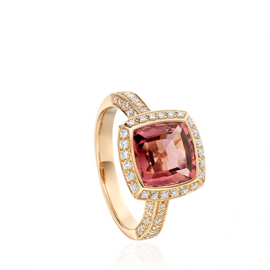 Pink Gem Rose Gold Ring...