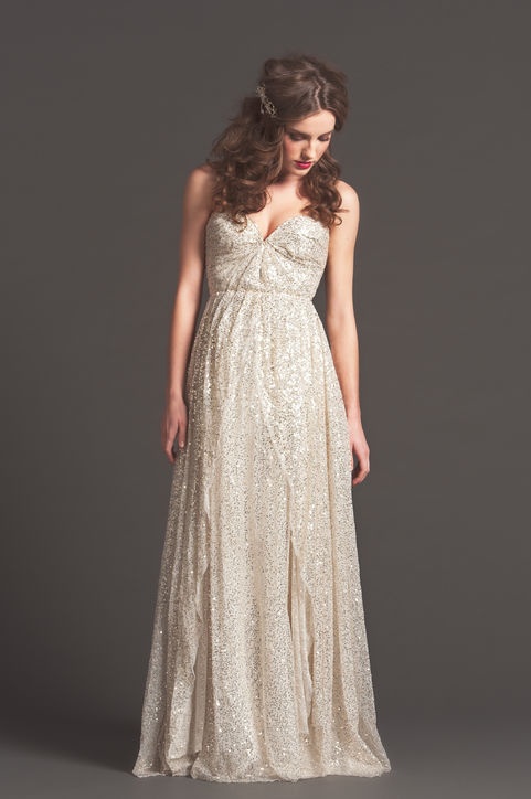 Sarah Seven Glitter Wedding Dress...