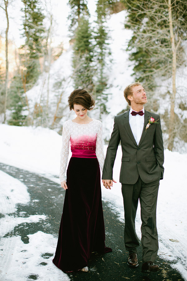 Red Velvet Wedding Gown...