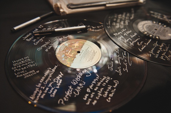 Retro Themed Wedding Guest Book...