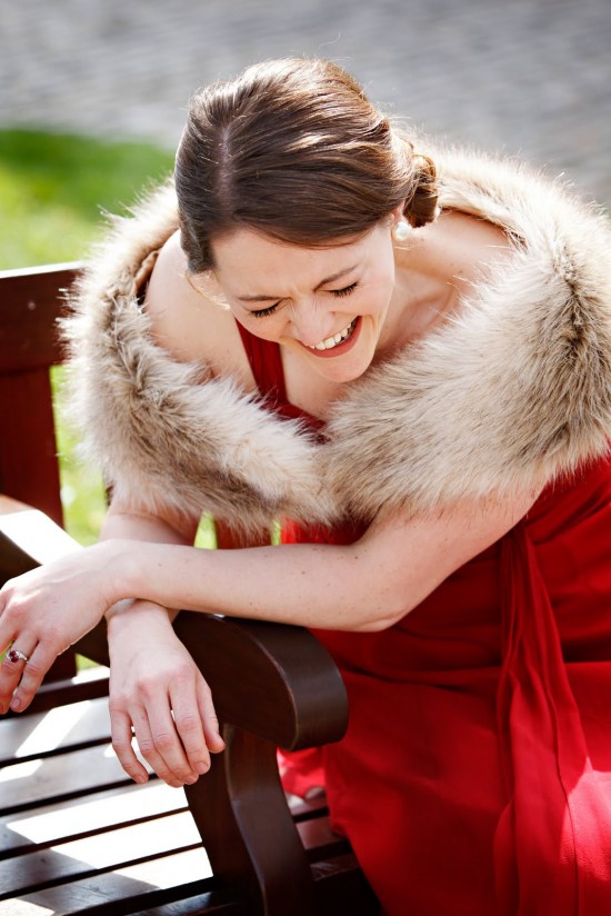 Simple Red Wedding Dress...