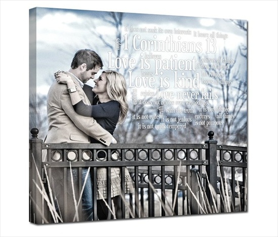 Engagement Portrait Canvas or Photo Print