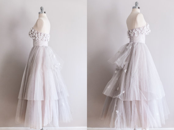 vintage tulle dress