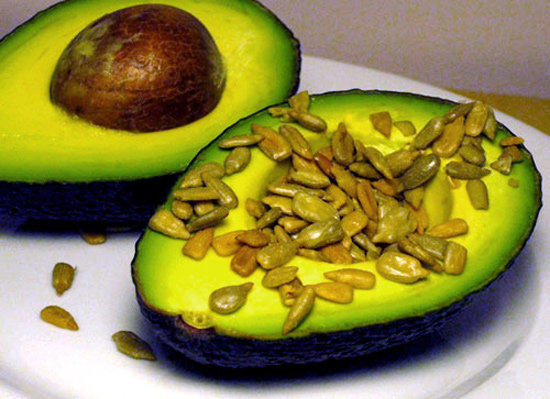 Avocado with Sunflower Seeds