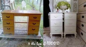 Transform a Desk into Nightstands