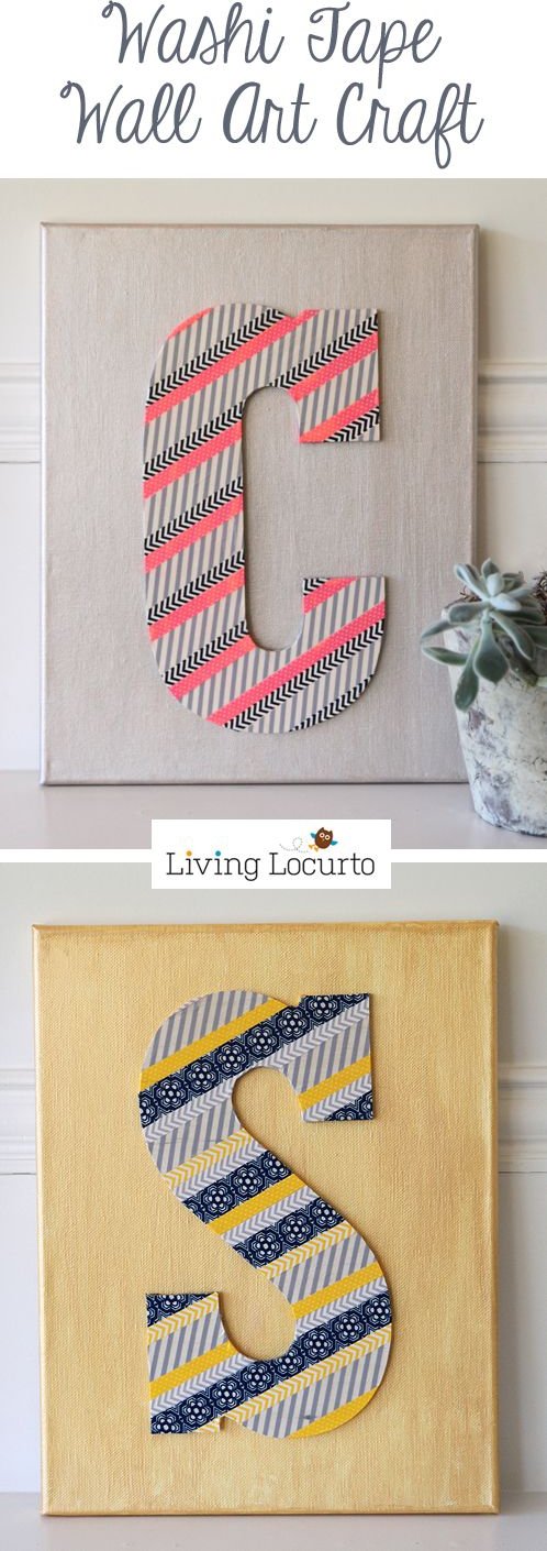 How to Make Washi Tape Wall Art