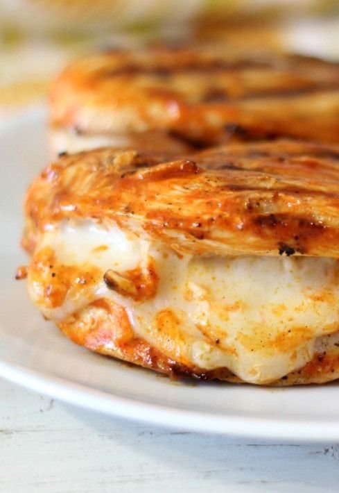 Grilled Cheesy Buffalo Chicken