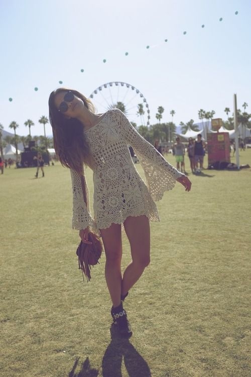 Hippie Crochet Dress