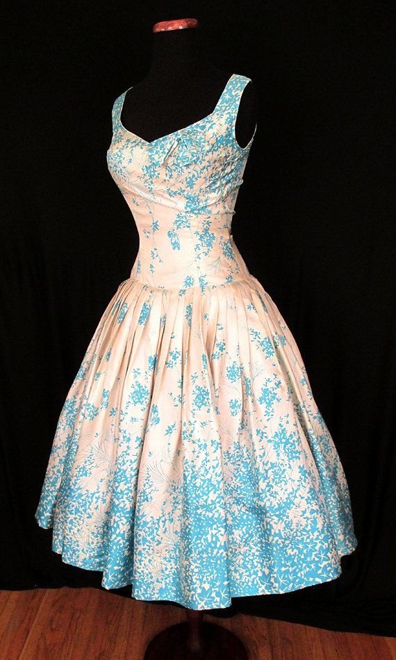 Silk Floral with a Drop Waist