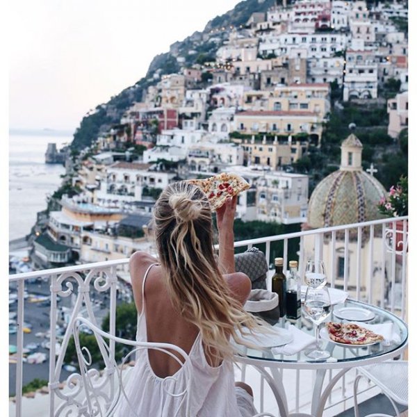 Positano, photomontage,