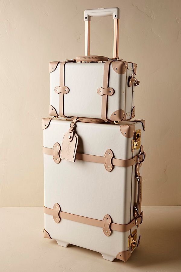 Suitcase, Baggage, Beige, Hand luggage, Bag,