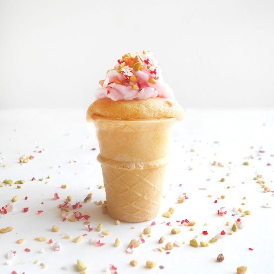 Vegan Cupcakes in a Cone