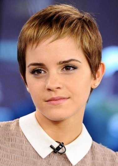 Emma Watson’s Textured Baby Bangs