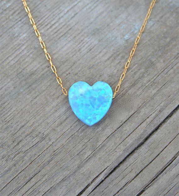 Heart Opal Necklace