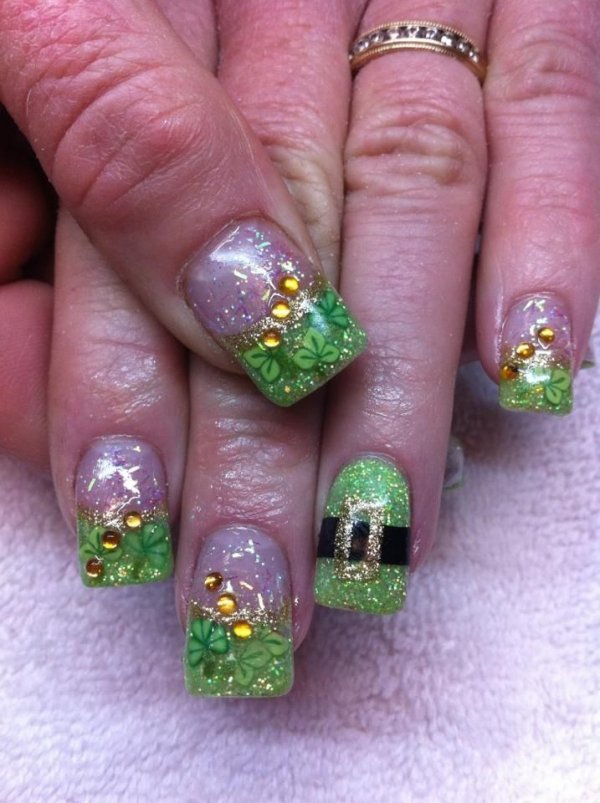 Spread the Luck 50 Nail Designs for St. Patrick's Day ...