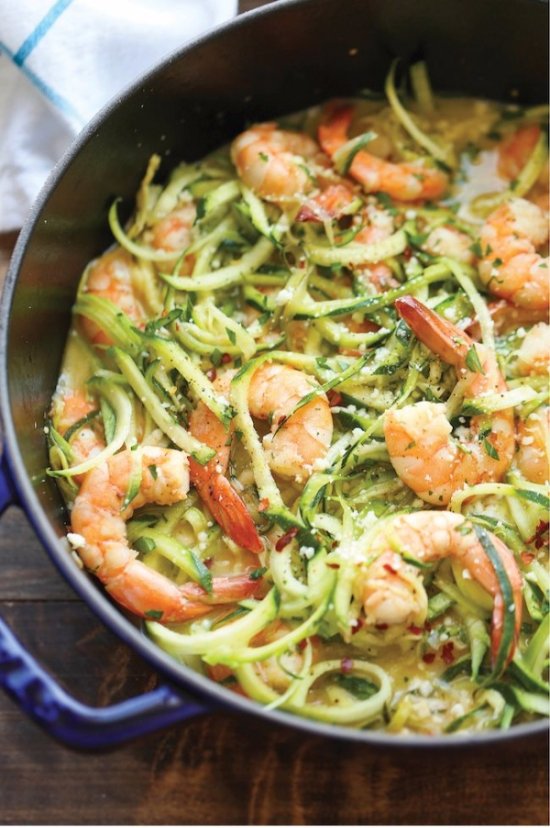 Zucchini Shrimp Scampi