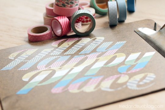 Write Using Washi Tape