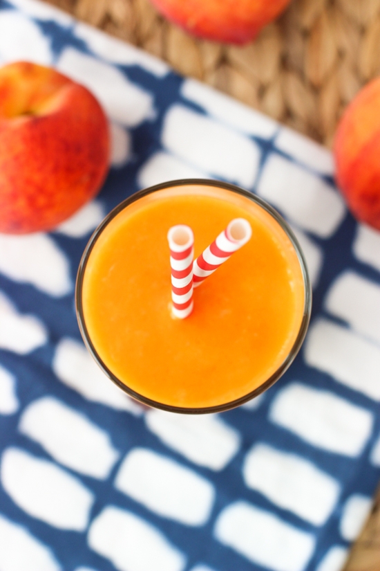 Peach, Carrot and Mango Smoothie