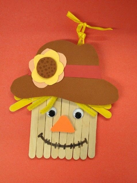 Popsicle Stick Scarecrow