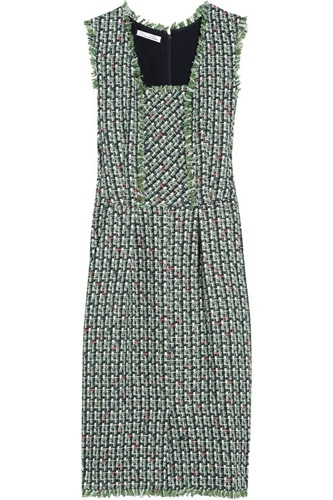 Oscar De La Renta Kelly Boucle-tweed Dress